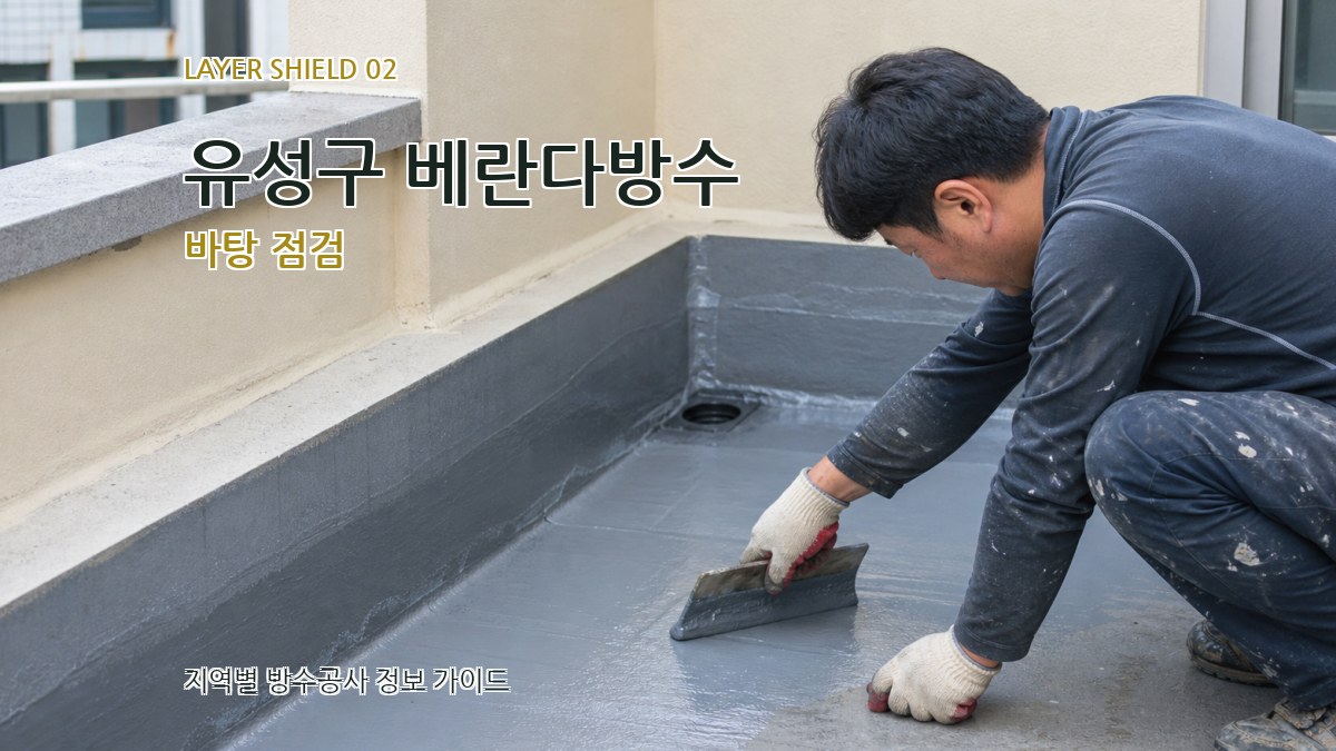 유성구 베란다방수 바탕 점검