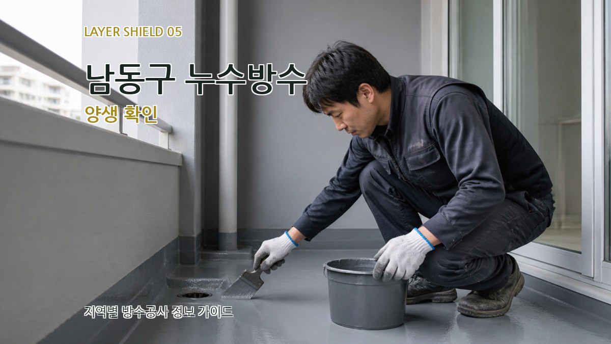 남동구 누수방수 양생 확인