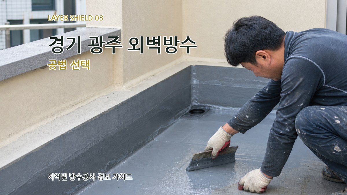 경기 광주 외벽방수 공법 선택
