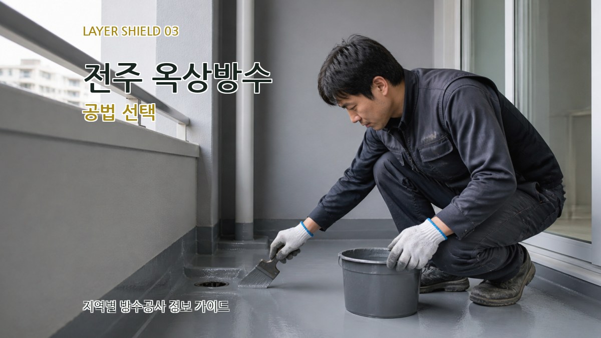 전주 옥상방수 공법 선택
