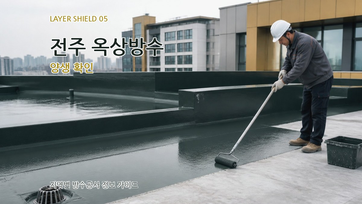 전주 옥상방수 양생 확인