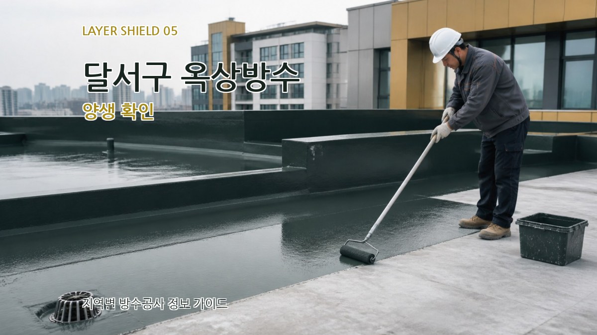 달서구 옥상방수 양생 확인