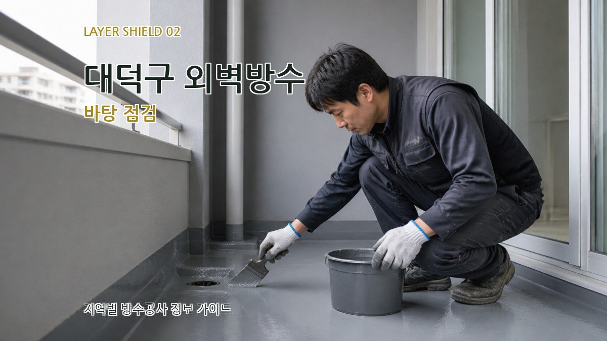 대덕구 외벽방수 바탕 점검