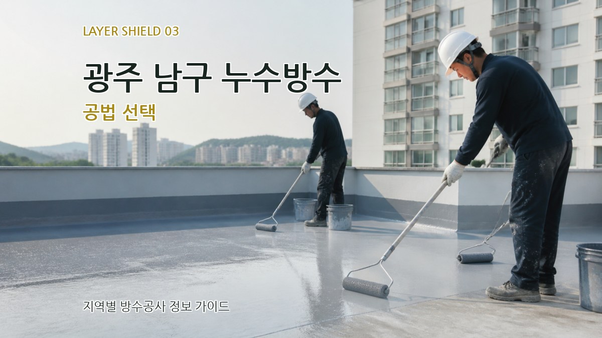 광주 남구 누수방수 공법 선택