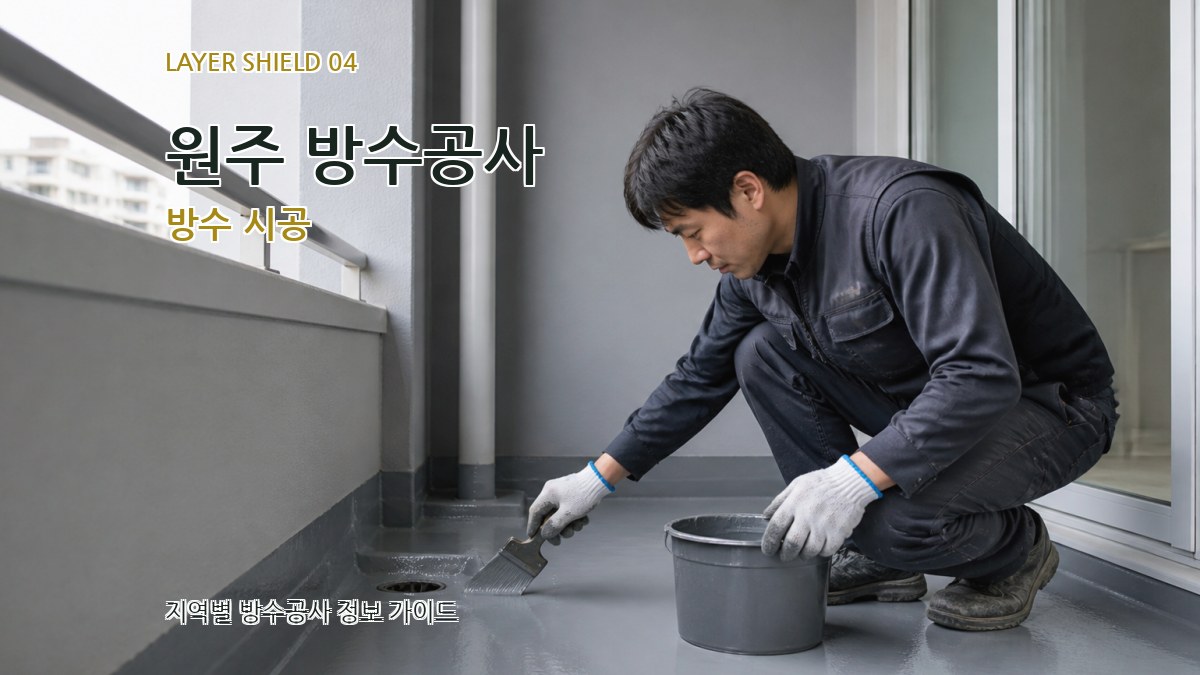 원주 방수공사 방수 시공