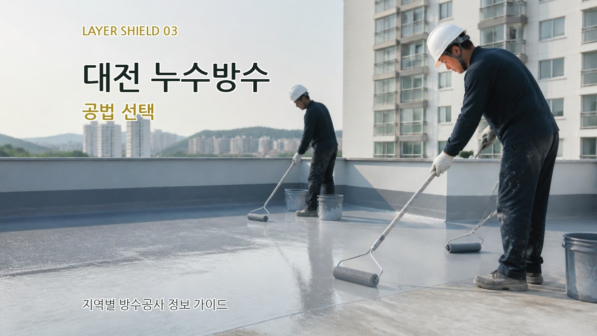 대전 누수방수 공법 선택